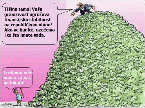 Još manje novca za lokalne samouprave!